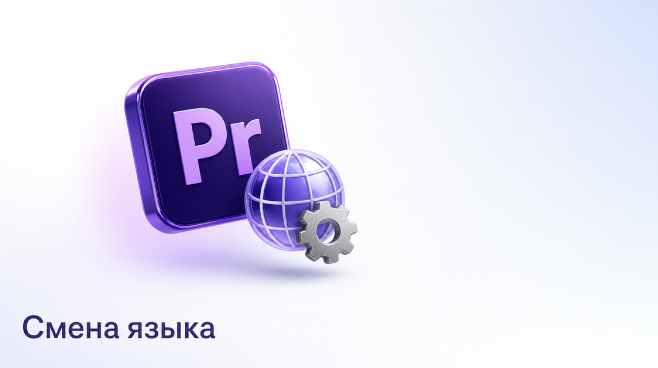 Как поменять язык в Adobe Premiere Pro на Mac в 2026