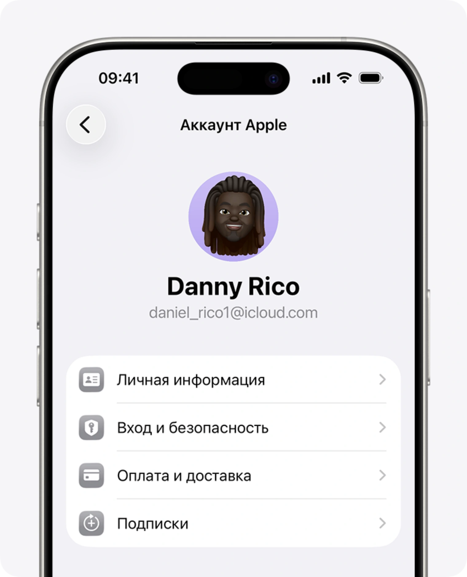 Раздел Подписки в настройках Аккаунта Apple на iPhone